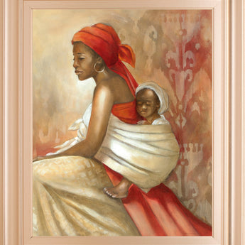 Beauty Of Love Il By Carol Robinson - Framed Print Wall Art - Light Brown