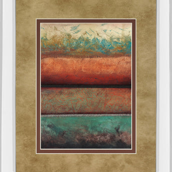 Excitement By Laurie Fields - Mirror Framed Print Wall Art - Light Brown