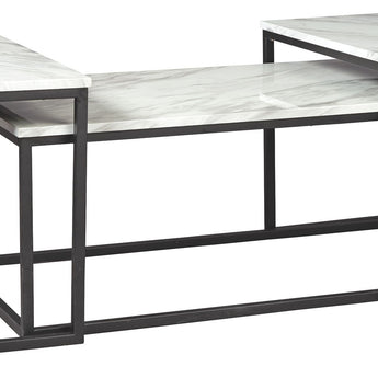 Donnesta - Occasional Table Set (Set of 3) - Gray / Black