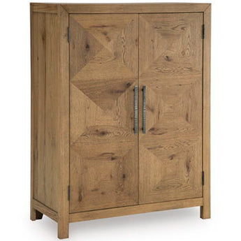 Clayburns - Bar Cabinet - Light Brown