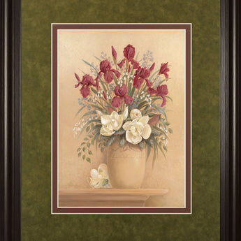 Classic Petal I By Gloria Eriksen - Framed Print Wall Art - Beige