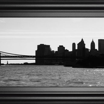 Ny Scenes I By Jeff Pica - Framed Print Wall Art - Dark Gray