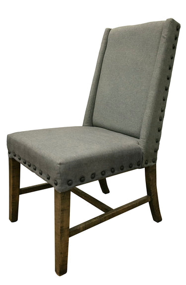 Loft Upholstered Chair (Set of 2) Two Tone Gray / Brown - alternate view