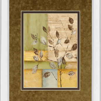 Urban Garden Il By Norm Olson - Mirror Framed Print Wall Art - Light Brown
