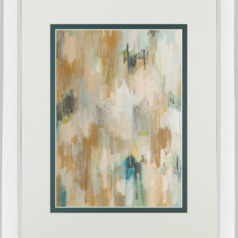 Nocturne Afternoon By Robert Creswell Mirrored Frame - Beige