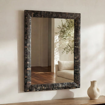 Avis - Horn Inlay Mirror - Multicolor