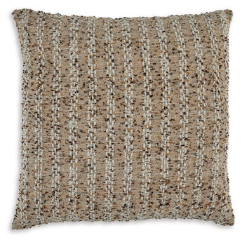 Vorlane - Pillow (Set of 4) - Tan / Brown / White