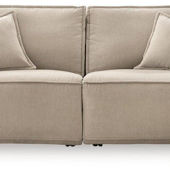 Carceri - 2-Piece Power Reclining Sectional Loveseat - Cashmere