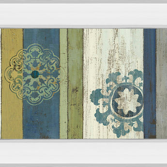 Marrakech Il By Aimee Wilson - Mirror Framed Print Wall Art - Blue