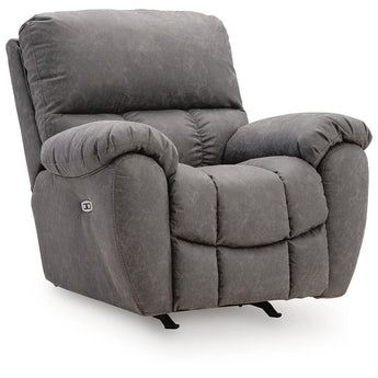 Bakerstein - Power Rocker Recliner With Adjustable Headrest - Galaxy