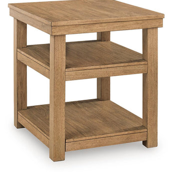 Wittenmyer - Rectangular End Table - Natural / Black