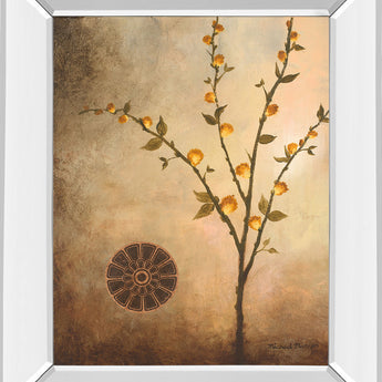 Fall Stem In The Light By Michael Marcon Mirror Framed Print Wall Art - Beige
