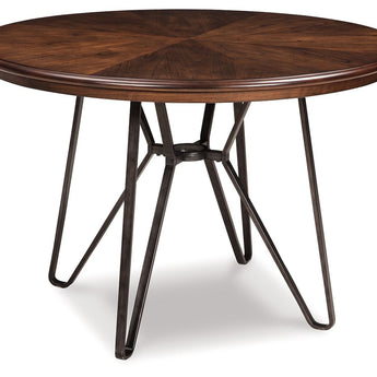 Centiar - Round Dining Room Table - Brown