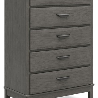 Mazing - Five Drawer Chest - Gray