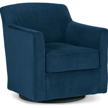 Bradney - Swivel Accent Chair - Blue