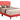 Deb - G1117-QB-UP Queen Bed (All in One Box) - Red