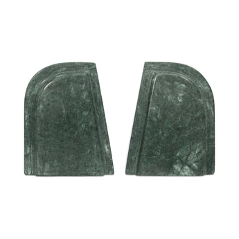 Zane - Marble Bookends (Set of 2) - Green