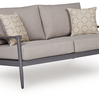 Ocean Beach - Loveseat con cojín - Gris