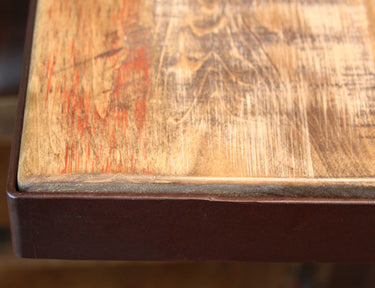 Antique Table With Iron Base Multicolor - alternate view