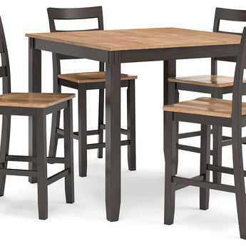 Gesthaven - Drm Counter Table Set (Set of 5) - Natural / Brown