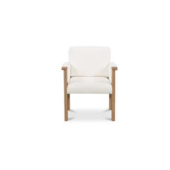 Bauer - Dining Chair - Cream / White / Light Brown