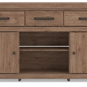 Garistyn - LG TV Stand With Fireplace Option