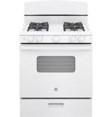 GE 30" Freestanding Gas Range, White - JGBS10DEMWW