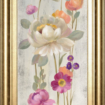 Retro Floral II By Silvia Vassileva - Light Gray