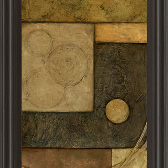 Circle Game I By Norm Olson - Framed Print Wall Art - Light Brown