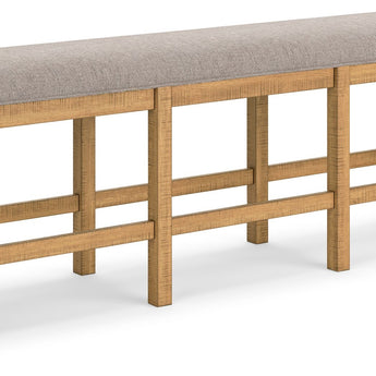 Havonplane - Banco de comedor tapizado XL de altura de mostrador - Marrón