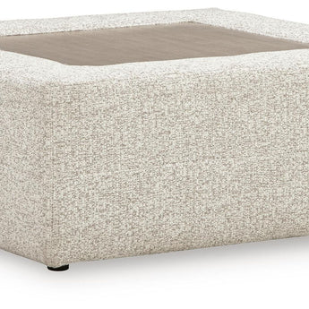 Ashbourne Estate - Oversized Accent Ottoman - Snowstone