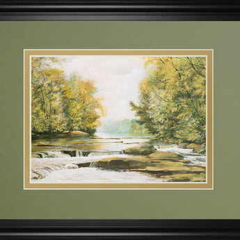 Fireman's Park By Bruce Nawrocke - Framed Print Wall Art - Green