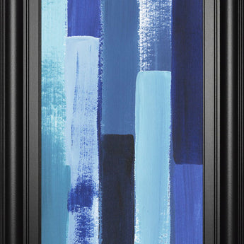 Azule Waterfall Il By Grace Popp - Framed Print Wall Art - Blue