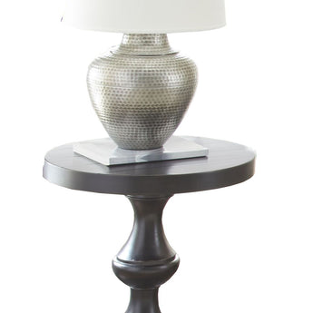 Dory - Round End Table - Ebony