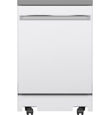 GE 24" Portable Dishwasher, White - GPT225SGLWW