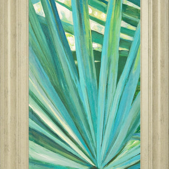 Fan Palm I By Suzanne Wilkins - Framed Print Wall Art - Green