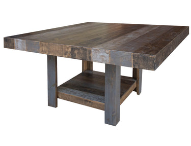 Loft 54" Square Table Two Tone Gray / Brown - Dining Tables at Quality Home Furniture Mesquite