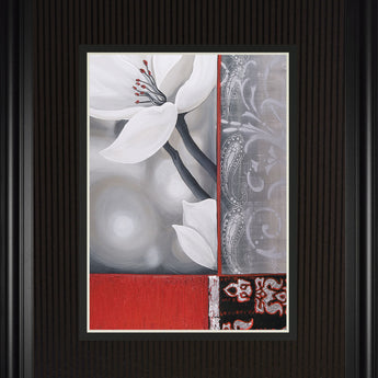 Bohemia Flora By Jasmin Zara Copley - Framed Print Wall Art - Dark Gray