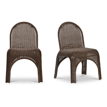 Kendall - Silla de comedor (juego de 2) - Marrón oscuro