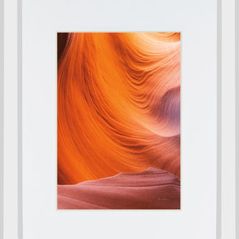 Lower Antelope Canyon Vii By Alan Majchrowicz Mirrored Frame - Red