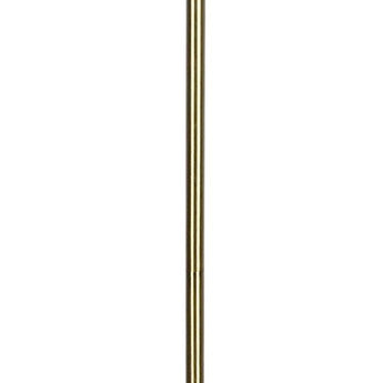 "Eclipse Aura" Metal Floor Lamp - Matte Black / Soft Gold / Clear