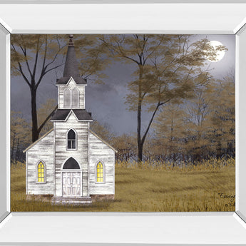 Evening Prayer By Billy Jacobs - Mirror Framed Print Wall Art - Green
