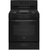 GE 30" Freestanding Gas Range, Black - JGBS66DEKBB