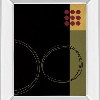 Circular Zone Il By Fernando Leal - Mirror Framed Print Wall Art - Black