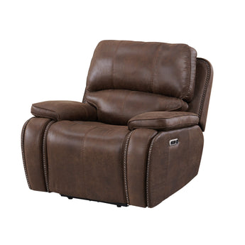 Atlantis - Sillón reclinable eléctrico con cabezal eléctrico - Marrón Heritage