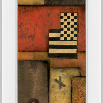 Right Move I By Norm Olson - Mirror Framed Print Wall Art - Light Brown