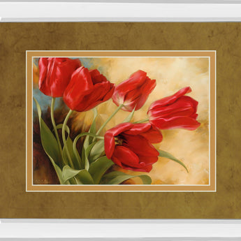 Garden In Hollard Il By Igor Levashou - Mirror Framed Print Wall Art - Light Brown