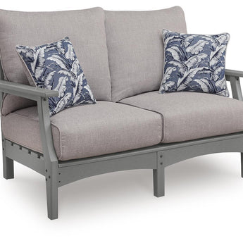 Cove Beach - Loveseat con cojín - Gris