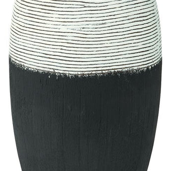 Girtha - Vase - 16" - Antique White / Black