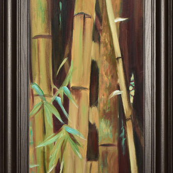 Bamboo Finale Il By Suzanne Wilkins - Framed Print Wall Art - Light Brown